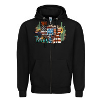 Black tx texas Zipper Hoodie - NancyCooperArtShop