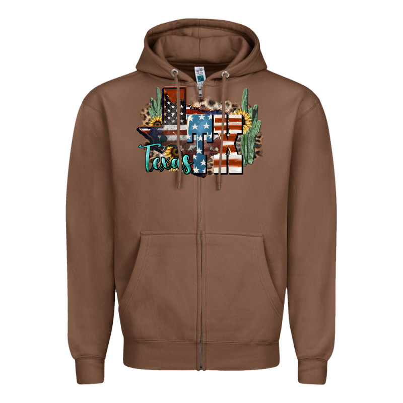 Tx Texas Zipper Hoodie by NancyCooperArtShop | Teevron