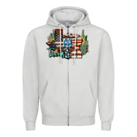 Dove Grey tx texas Zipper Hoodie - NancyCooperArtShop