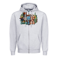 Heather Grey tx texas Zipper Hoodie - NancyCooperArtShop