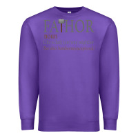 Purple Fa-Thor Like Dad Just Way Mightier Premium Sweatshirt - Bettercallsaul