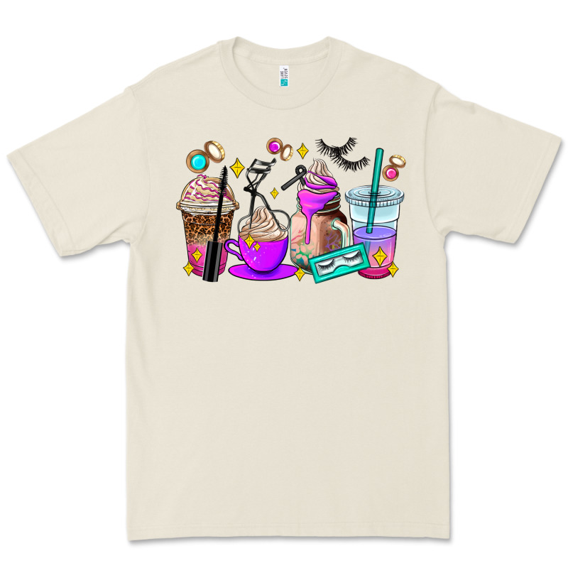 Lash Hustler Coffee Cups Premium Tee by AdoDesignShop | Teevron