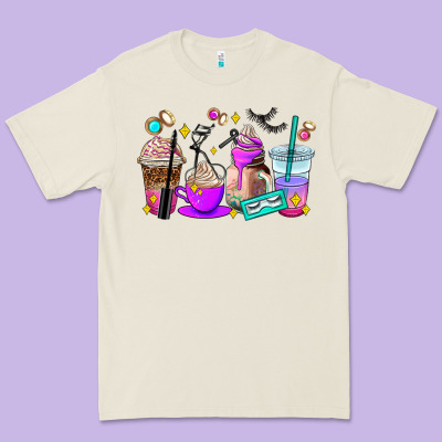 Lash Hustler Coffee Cups Premium Tee Designed By Adodesignshop