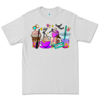 Dove Grey lash hustler coffee cups Premium Tee - AdoDesignShop