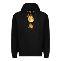 Black giraffe Premium Hoodie - texasbilliewilder
