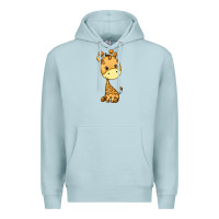 Blue Mist giraffe Premium Hoodie - texasbilliewilder