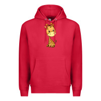 Cardinal giraffe Premium Hoodie - texasbilliewilder