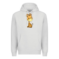 Dove Grey giraffe Premium Hoodie - texasbilliewilder