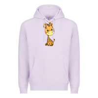 Lilac giraffe Premium Hoodie - texasbilliewilder