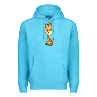 Ocean Blue giraffe Premium Hoodie - texasbilliewilder