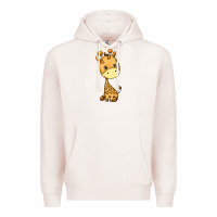 Pale Pink giraffe Premium Hoodie - texasbilliewilder