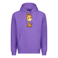 Purple giraffe Premium Hoodie - texasbilliewilder