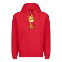 Red giraffe Premium Hoodie - texasbilliewilder