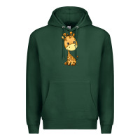 Sports Green giraffe Premium Hoodie - texasbilliewilder