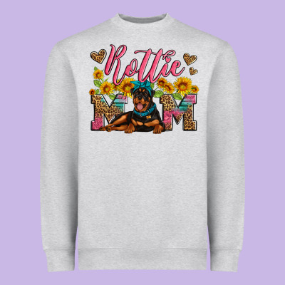 Rottweiler Mom Heavyweight Sweatshirt Designed By Artiststas