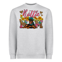 Heather Grey rottweiler mom Heavyweight Sweatshirt - Artiststas