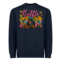 Navy rottweiler mom Heavyweight Sweatshirt - Artiststas