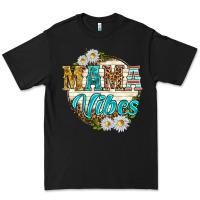 Black mama vibes with daisies Premium Tee - texasbilliewilder