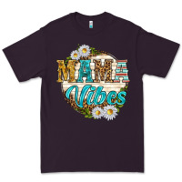 Plum mama vibes with daisies Premium Tee - texasbilliewilder