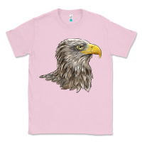 Bubblegum Pink American White Sea Eagle Head Classic Tee - LillyAllenDesigns