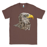 Chestnut American White Sea Eagle Head Classic Tee - LillyAllenDesigns