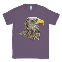 Lavender American White Sea Eagle Head Classic Tee - LillyAllenDesigns