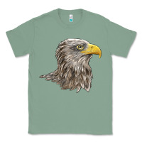 Sage American White Sea Eagle Head Classic Tee - LillyAllenDesigns