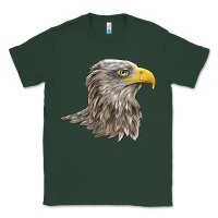 Sports Green American White Sea Eagle Head Classic Tee - LillyAllenDesigns