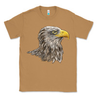 Toasted Coconut American White Sea Eagle Head Classic Tee - LillyAllenDesigns