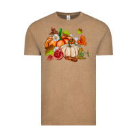 Vintage Coffee pumpkins daisies and fall leaf's ado Vintage Tee - AdoDesignShop