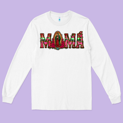 Mama Floral Aztec Leopard Long Sleeve Tee Designed By Jasminsmagicworld