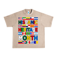 French Oak hispanic haritage month flags Urban Heavy Tee - BundleAndBundleShop