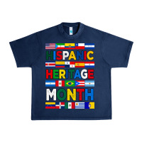 Navy hispanic haritage month flags Urban Heavy Tee - BundleAndBundleShop