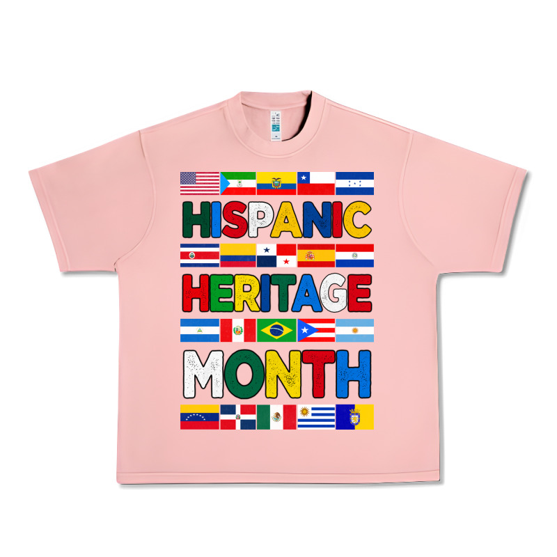 Hispanic Haritage Month Flags Urban Heavy Tee by BundleAndBundleShop | Teevron