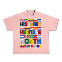 Salmon hispanic haritage month flags Urban Heavy Tee - BundleAndBundleShop