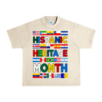 Sandshell hispanic haritage month flags Urban Heavy Tee - BundleAndBundleShop