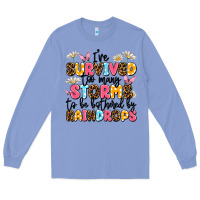 Colony Blue i've survived too many storms Long Sleeve Tee - JahusDesignShop