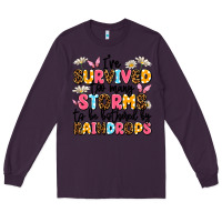 Plum i've survived too many storms Long Sleeve Tee - JahusDesignShop