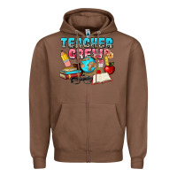 Chestnut teacher crew Zipper Hoodie - NancyCooperArtShop