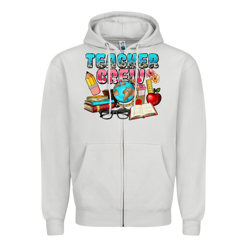 Teacher Crew Zipper Hoodie by NancyCooperArtShop | Teevron