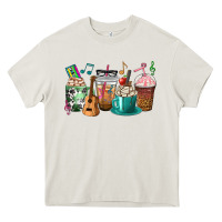 Cream music teacher coffee cups Heavy Core Tee - texasbilliewilder