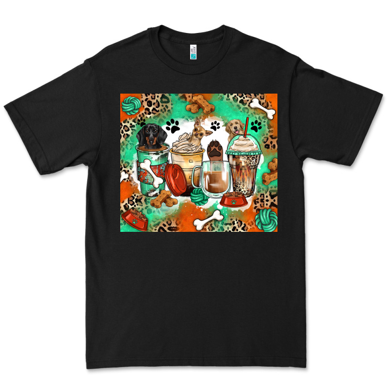 Dog Coffee Cups Premium Tee by Zillion Design Studio | Teevron