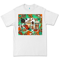 White dog coffee cups Premium Tee - Zillion Design Studio