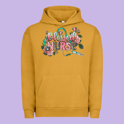 Blessed Nurse Urban Hoodie Designed By Cowgirlartshop