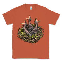 Copper Bird Nest With Baby Birds Classic Tee - LillyAllenDesigns