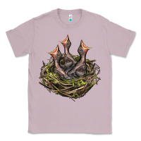 Lilac Bird Nest With Baby Birds Classic Tee - LillyAllenDesigns