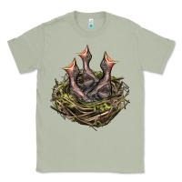 Matcha Bird Nest With Baby Birds Classic Tee - LillyAllenDesigns