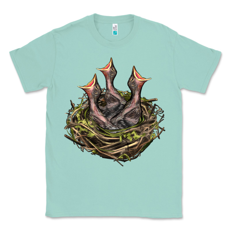 Bird Nest With Baby Birds Classic Tee by LillyAllenDesigns | Teevron