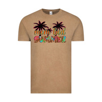 Vintage Coffee mom bod summer with palms Vintage Tee - Artiststas