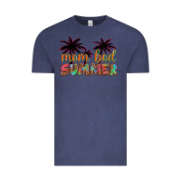 Vintage Denim mom bod summer with palms Vintage Tee - Artiststas